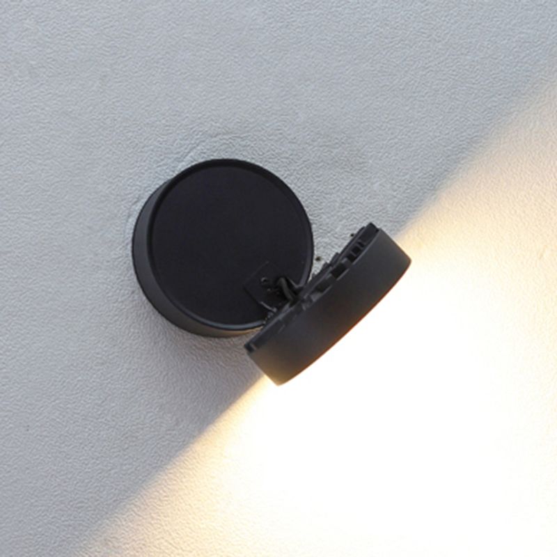 Dark Black LED Wall Sconce Aluminum & Acrylic Modernism Wall Light