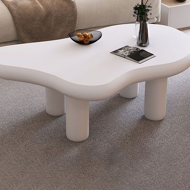 4 Legs Coffee Table Wood Geometric Coffee Coffee or End Table