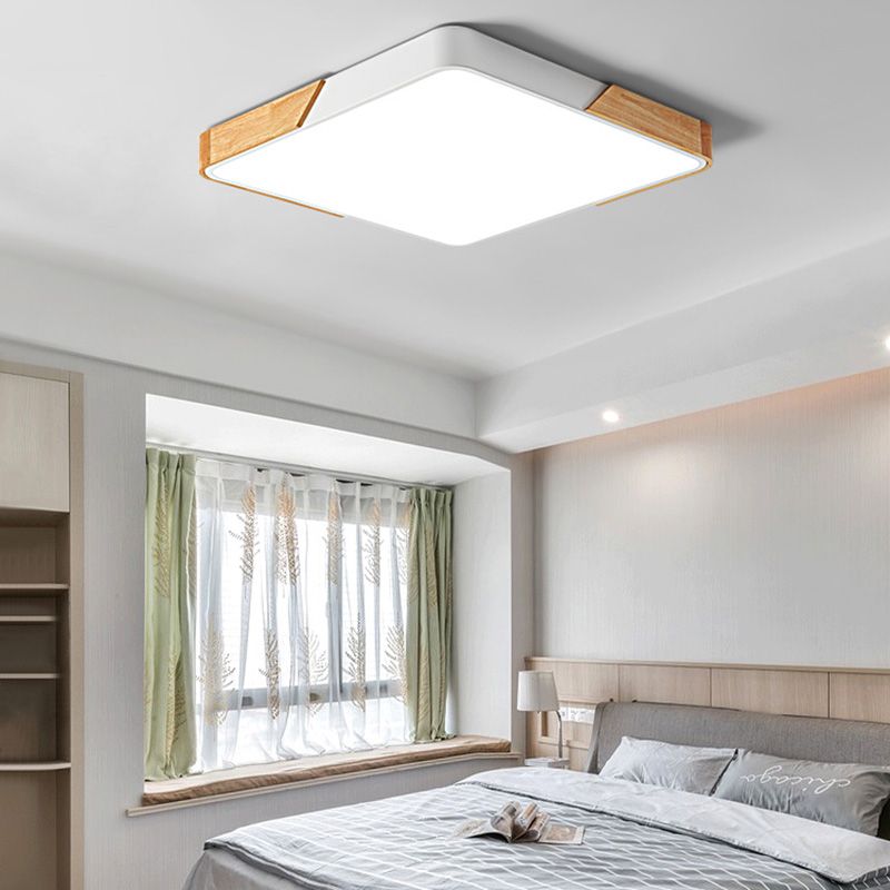 Plafonnier LED de Style macaron moderne, luminaire de plafond géométrique en fer pour chambre à coucher