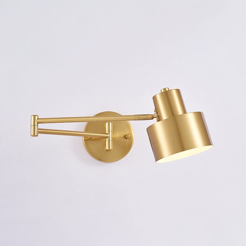 Postmoderne 1 Kopfmetall Wandleuchte Goldwandleuchte für den Untersuchungsraum