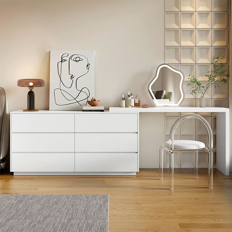 Modern Wooden Standing With Drawer White Bedroom Vanity Dressing Table