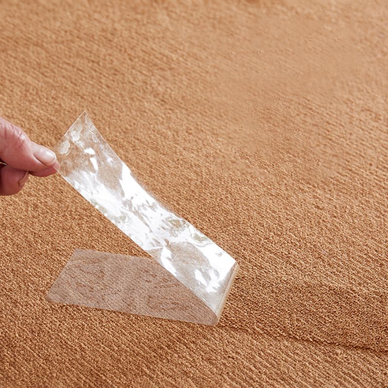 Simplicity Solid Shag Carpet Polyester Area Rug Non-Slip Backing Indoor Carpet for Living Room