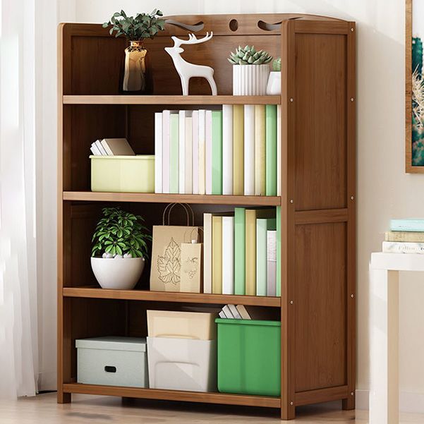 9.9" W Modern Bookcase Matte Finish Closed Back Bookshelf for Study Room