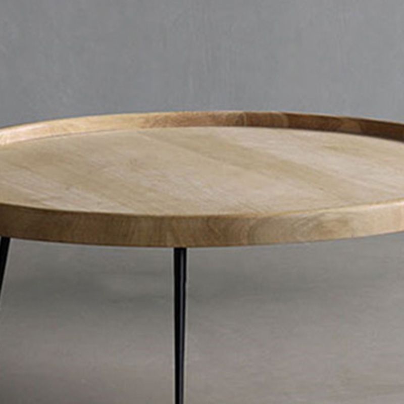 Modern Tray Top Coffee Table Round 3 Legs Coffee Table for Living Room