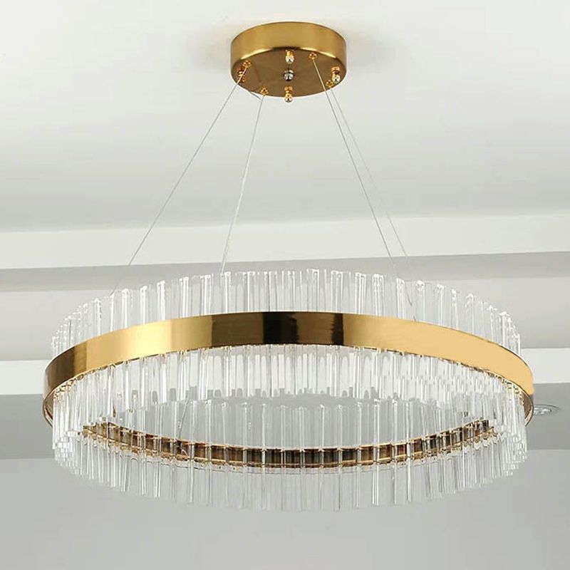 Simplicidad posmoderna Candelera colgante de colgante CRISTAL CHANDACE LIGHTURA para sala de estar