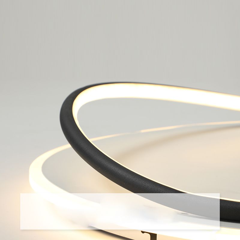 Luminaires de plafond LED à abat-jour en Silicone à géométrie de lumière encastrée moderne pour chambre à coucher