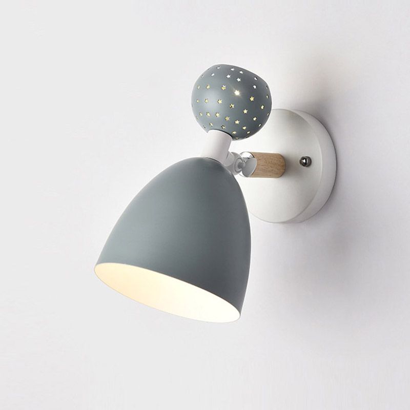 Cone-Shaped Sconce Light Fixture Modern Style Metal Wall Sconce Lighting for Bedroom
