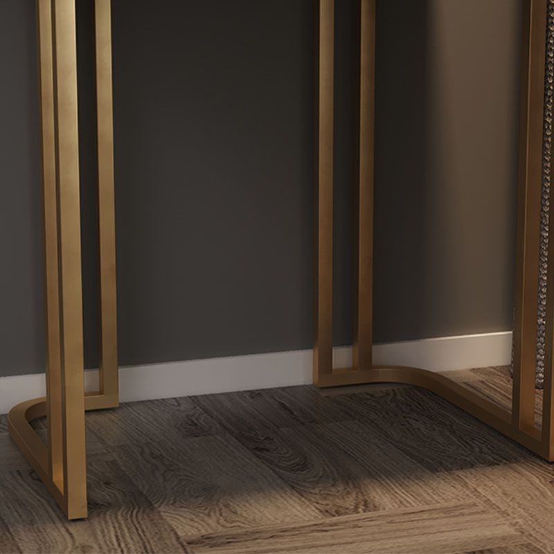 Bedroom Glam with Double Drawers Wooden Standing Make-up Vanity