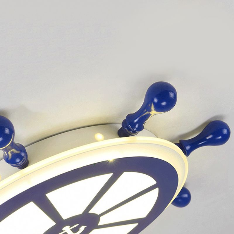 Plafonnier encastré à gouvernail en métal luminaire encastré pour chambre d'enfant