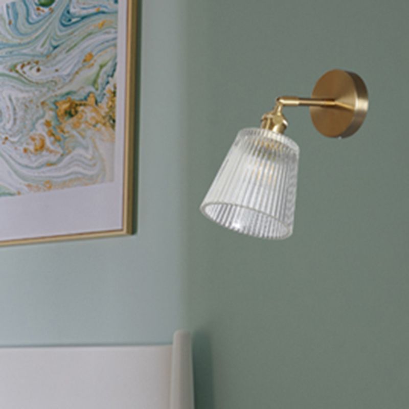 Industrielle schattierte Wandmontage Leuchte eindeutige Glaswandleuchte für Bett