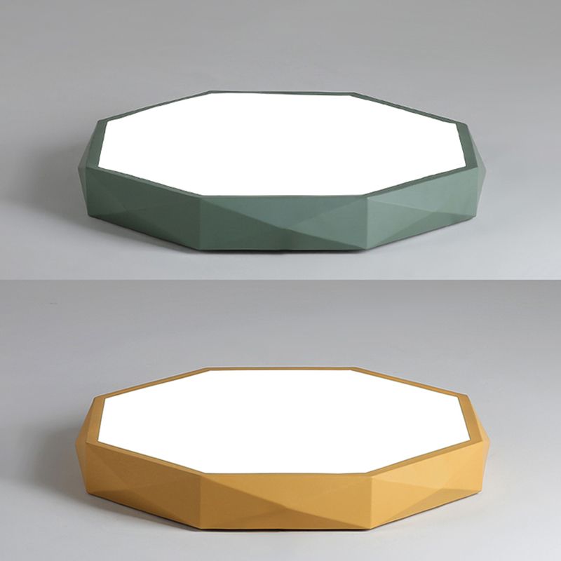 Metal Geometric Shade Flush Mount Llight Nordic Macarons Style1 Head Flush Mount