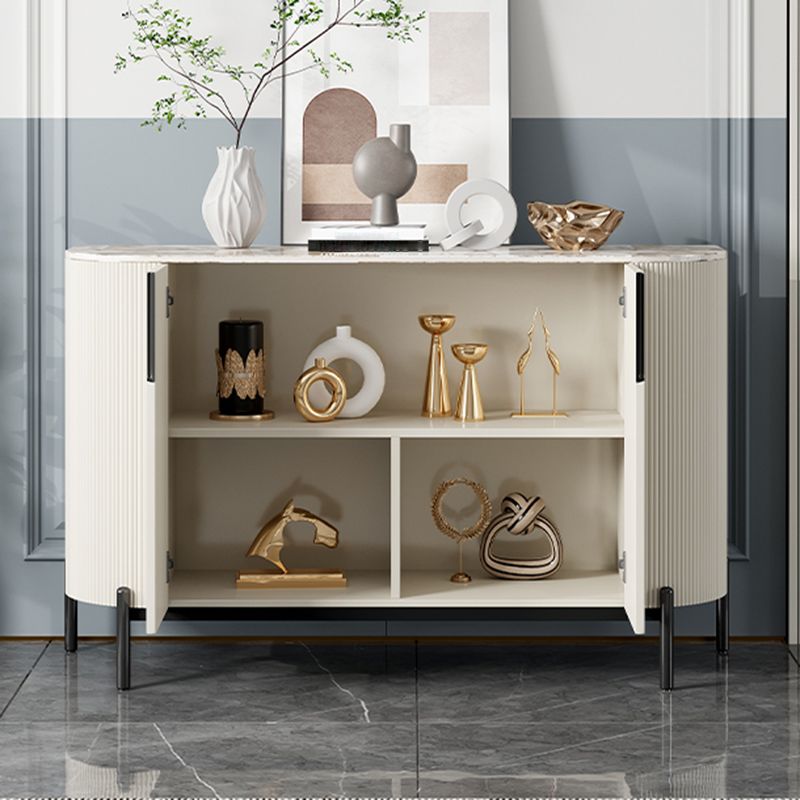 Designer Rectangle Accent Cabinet Bar Pulls Accent Cabinet with Drawer