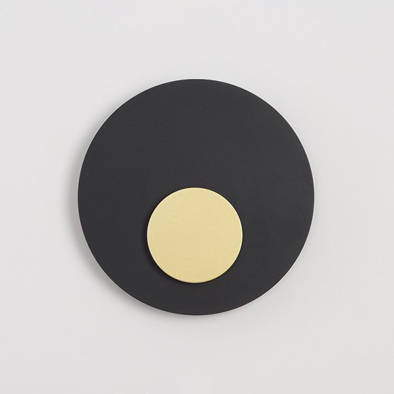2-Light Round Wall Light Modern Metal Wall Lights for Living Room