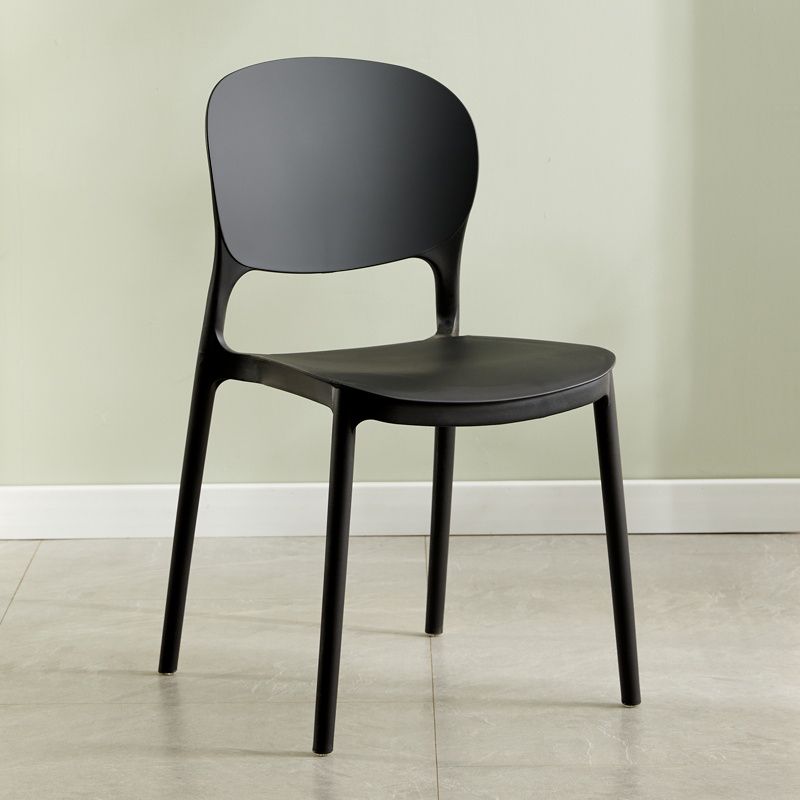 Chaise latérale arrière ouverte en plastique moderne 32" H dinant la chaise latérale pour le restaurant