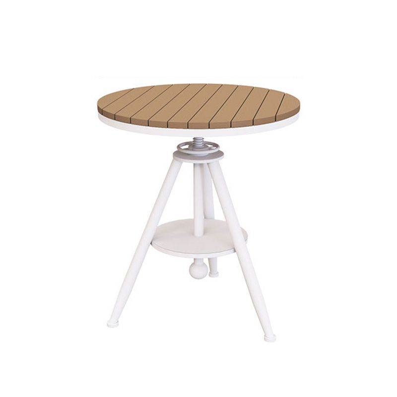 Nordic 1/2/3 Pieces Dining Set Round Plastic Wood Dining Table for Balcony