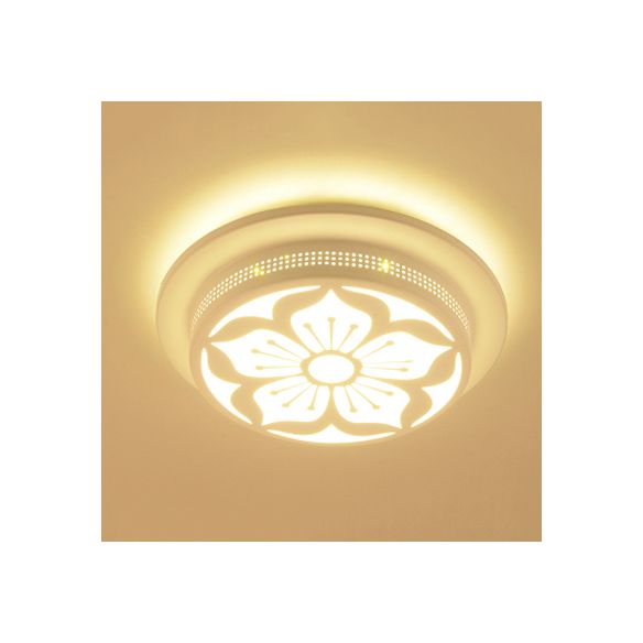 Art Deco Flush Mount Ceiling Light Circular Acrylic Ceiling Lamp for Hallway