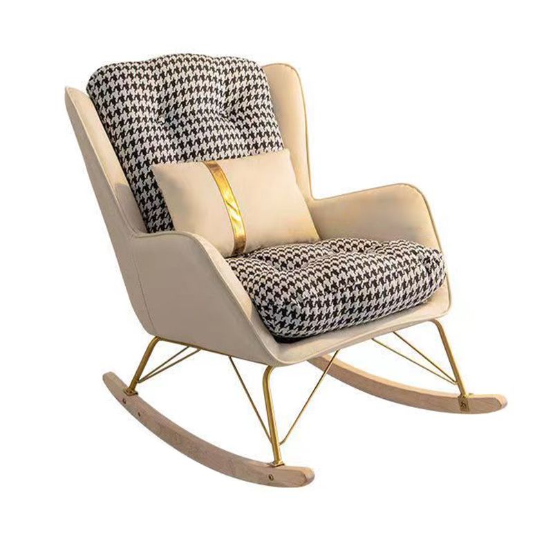 Modern Simple Style Rocking Chair Nursery Sofa Rocking Chair for Bedroom
