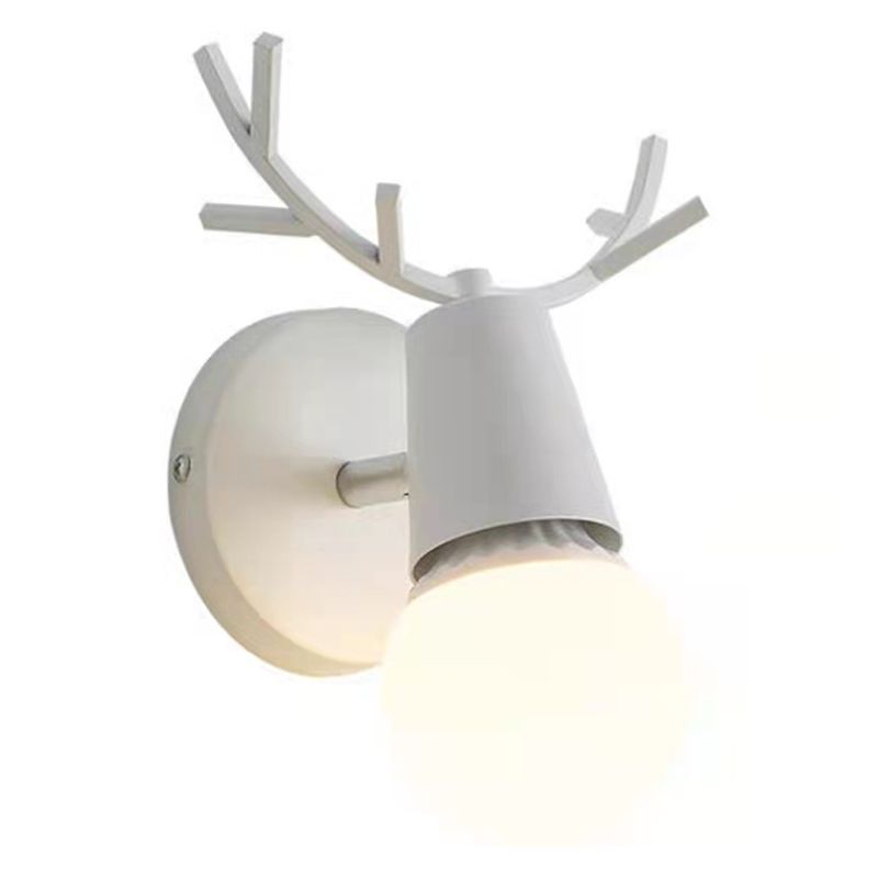 Unique Shape Wood Vanity Sconce Light Modern Style 1-Light Vanity Mirror Lights