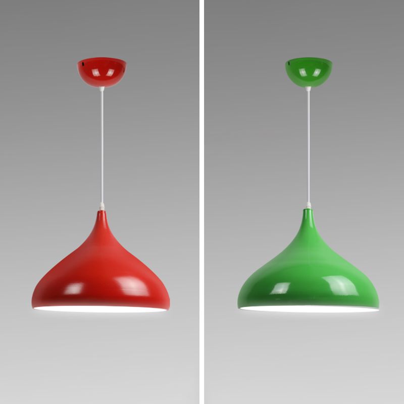 1 Light Onion Pendant Lighting Retro Industrial Style Metal Pendant Ceiling Lights for Restaurant