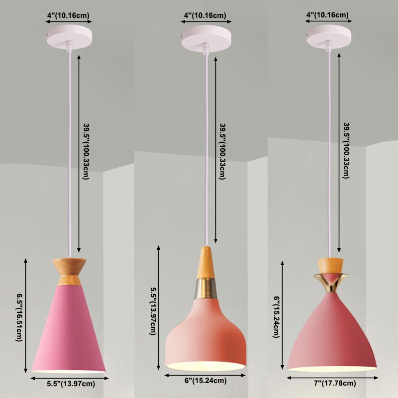 Nordic Hanging Light Colorful Pendant Lighting Fixture for Dining Room