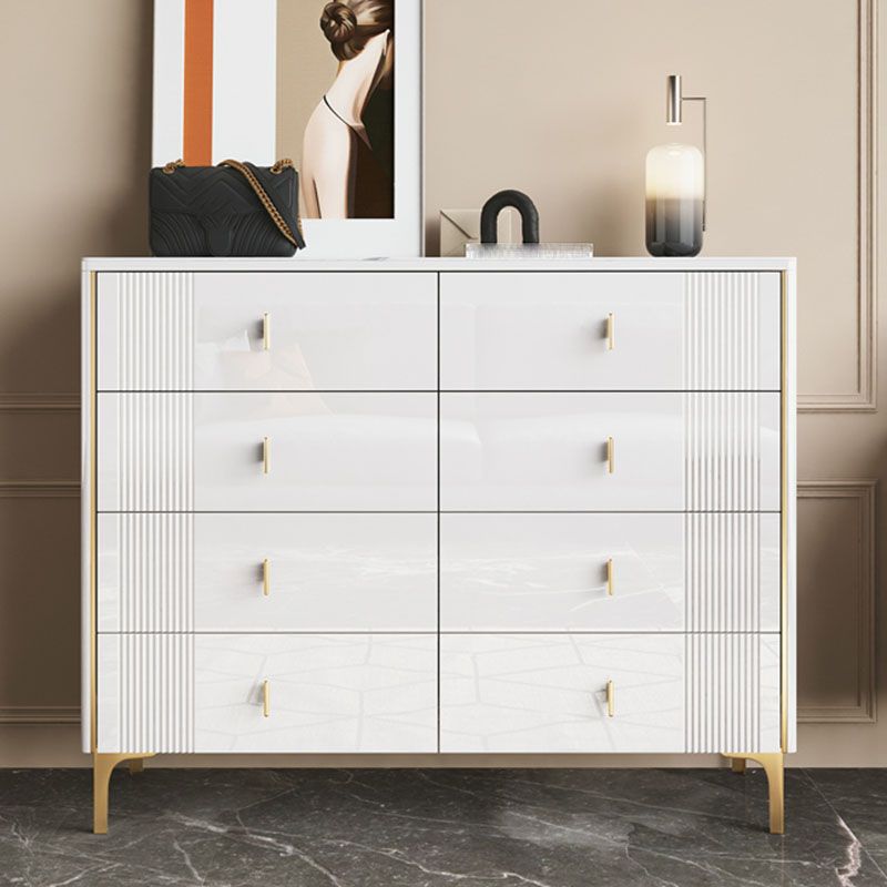 Classic Glam Storage Chest Dresser 15.6 Inch Width Stone Dresser with 6/8/9 Drawers