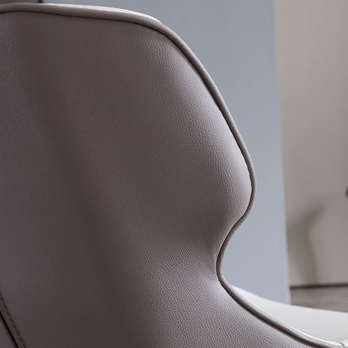 Modern Armless Dining Chairs Faux Leather Wingback Dining Side Chair