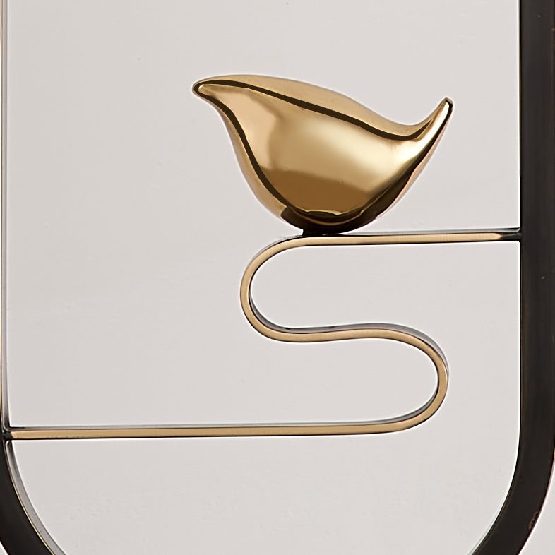 Gold Contemporary Sconce Light Fixtures White Glass Wall Lamp Sconce for Living Room