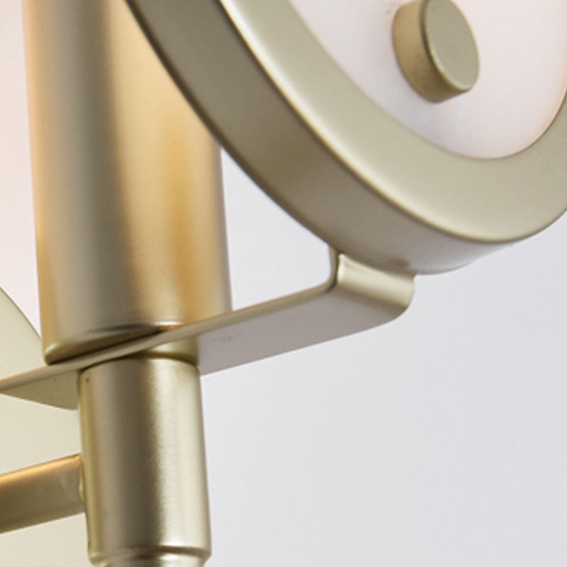 Nordische Metallwand leichte runde Form 5 "breite Wandleuchten mit Glimmer für Wohnzimmer