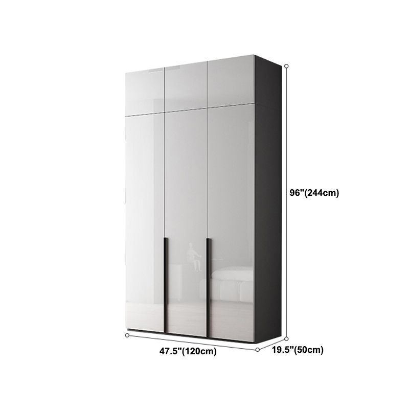 Modern Wardrobe Closet With Shelves Engineered Wood Wardrobe Armoire