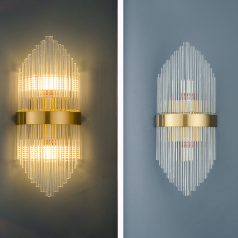 2 LA LA LA LUCCHI Crystal Fullo Scontro Scontro MOTORE UNICO MODERNO MOLTIRE LUME DELLA parete trasparente