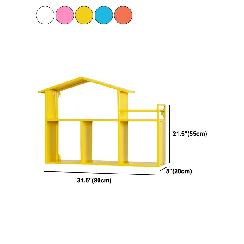 Libreria montata a parete di ferro scandinavo libreria orizzontale, 31,5 "l x 7,9" w x 21,7 "h