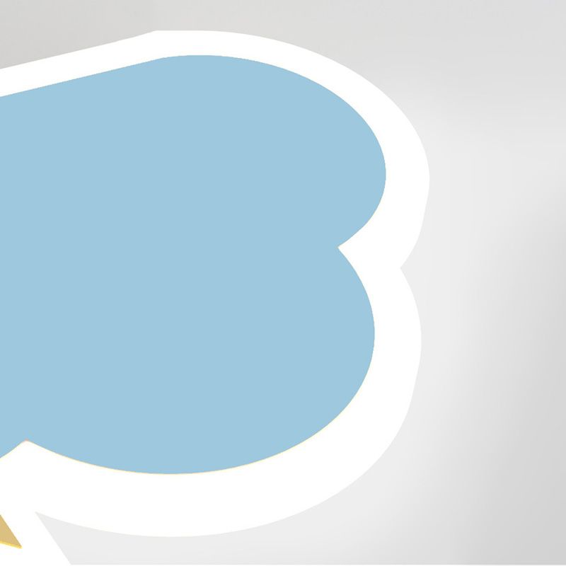 Colorful en fer Murce Cloud Forme LED Mur Mur Mur