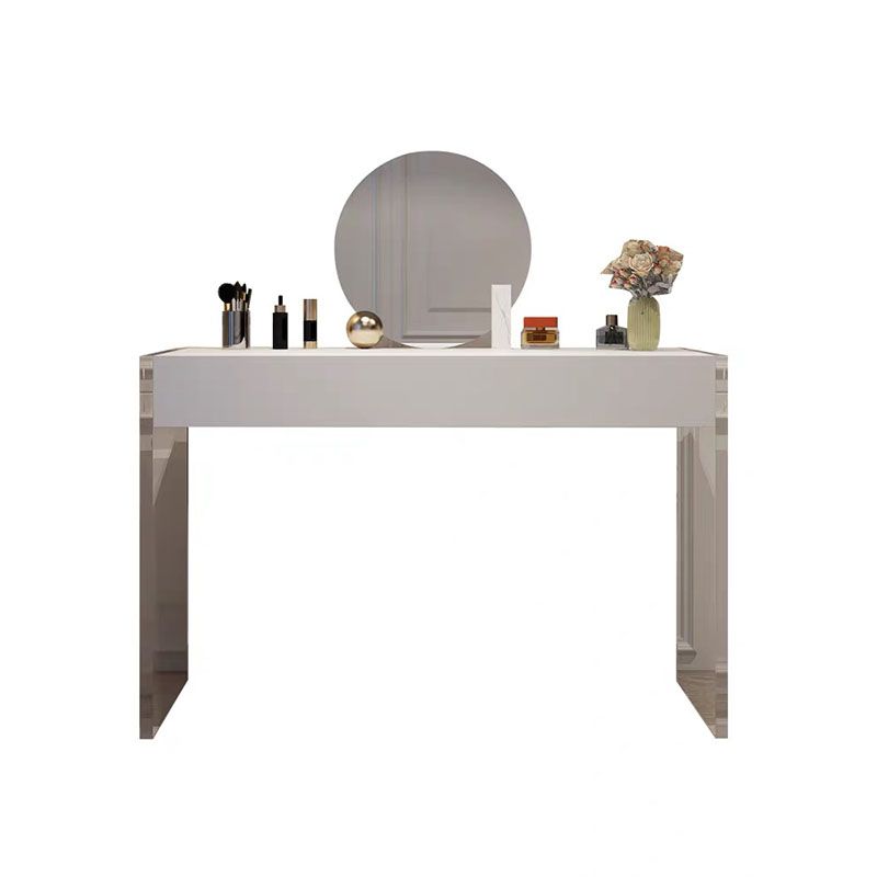 Modern Engineered Wood Makeup Dressing Table Stool Black/ White