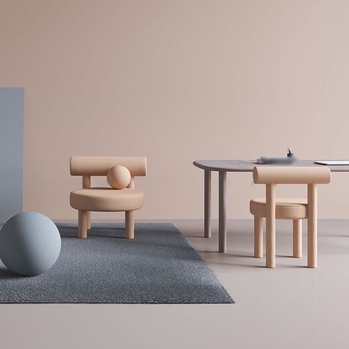 Contemporary Style Matte Finish Side Chair Open Back Dining Side Chair for Dining Room