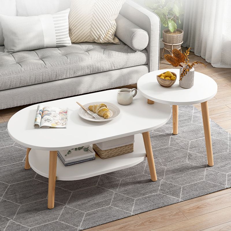Modern Coffee or End Table Artificial Wood Coffee Table with 4 Legs