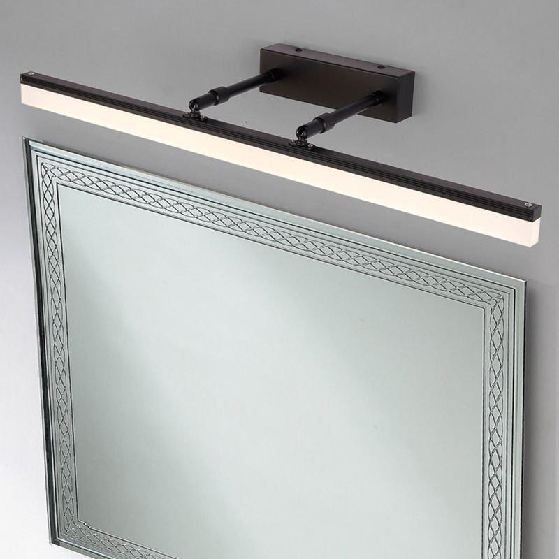 Armed LED Vanity Lamp Modern Minimalist Style Metal Single Vanity Light