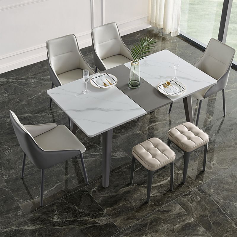 Contemporary Standard Square Leather Standard With Legs for Home