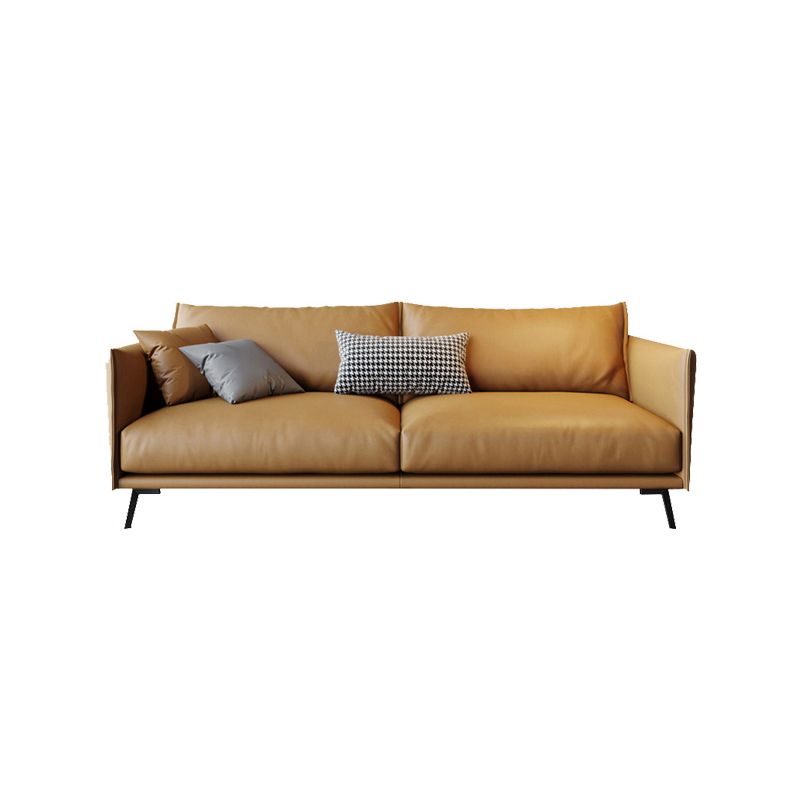 Modern Cushions Standard Sofa 29.53"High Square Arm Sofa, Champagne