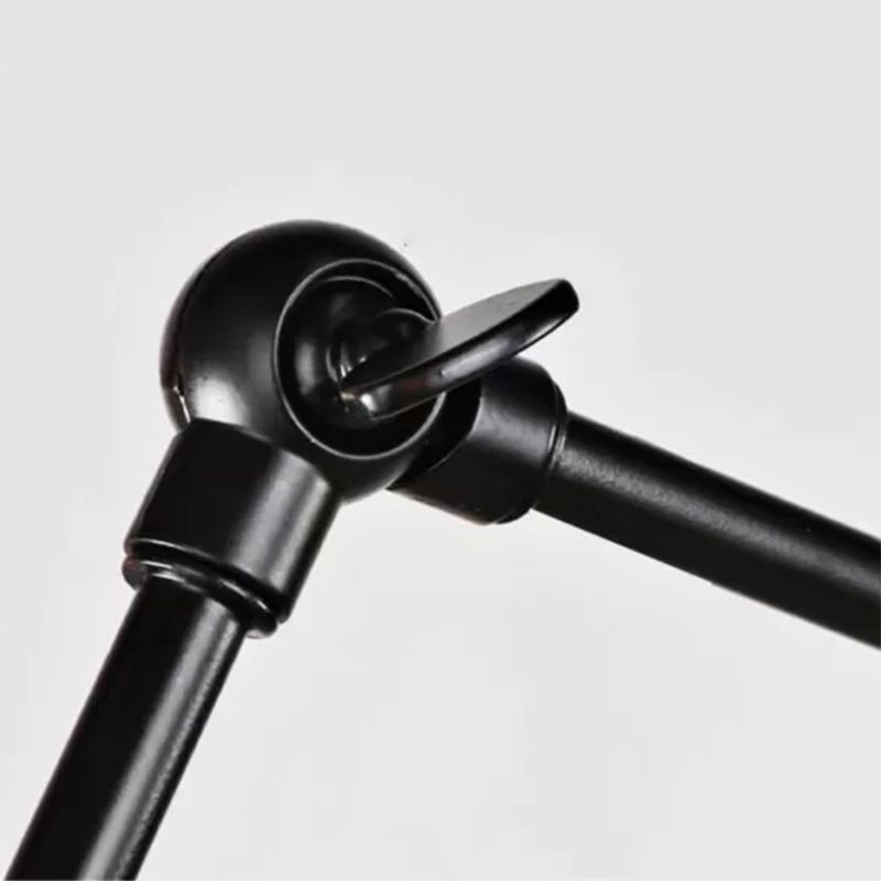 Radial Chandelier Lights Industrial Style Metal Hanging Pendant Lights in Black