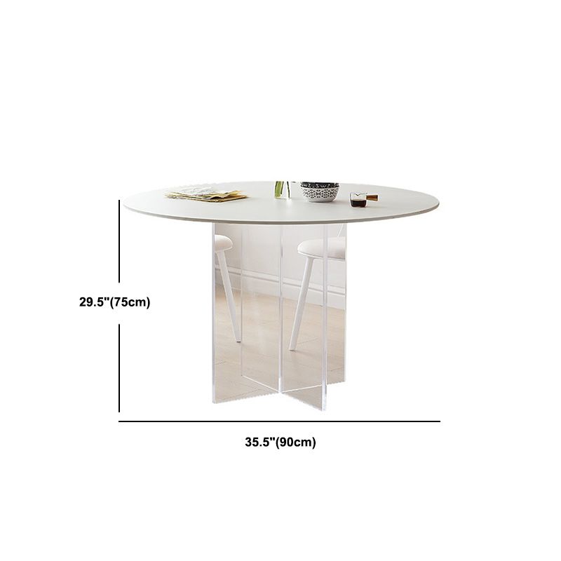 White Modern Dining Table Set 1/2/3/5 Pcs Kitchen Table and Chairs