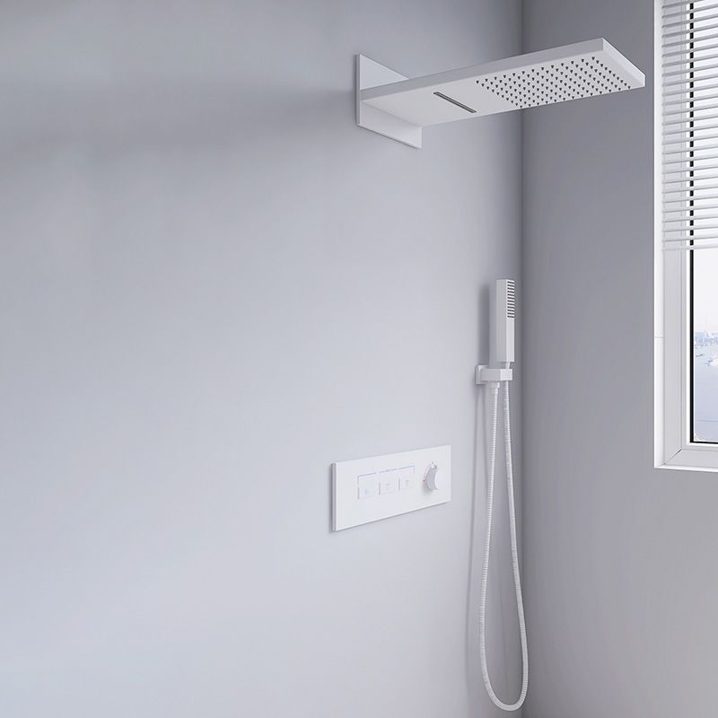 Modern Shower Set Adjustable Shower Head Wall Mounted Shower System