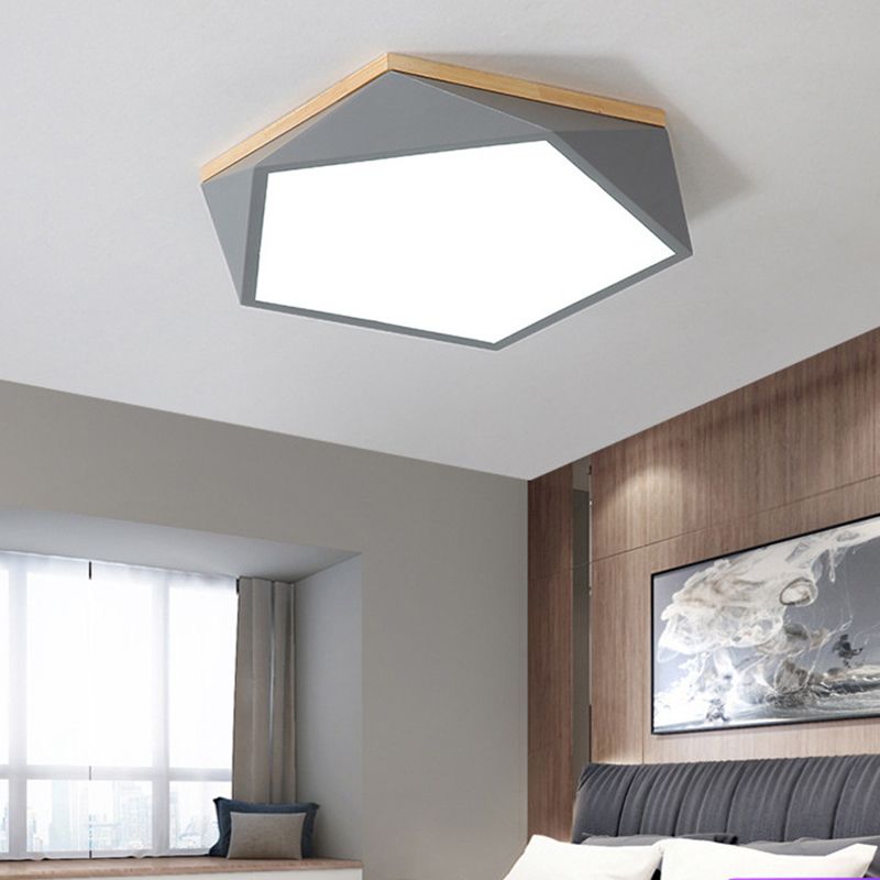 Macarons nordiques Lampombre acrylique Sécheresse Sidérurgie LED Lumière à la lumière