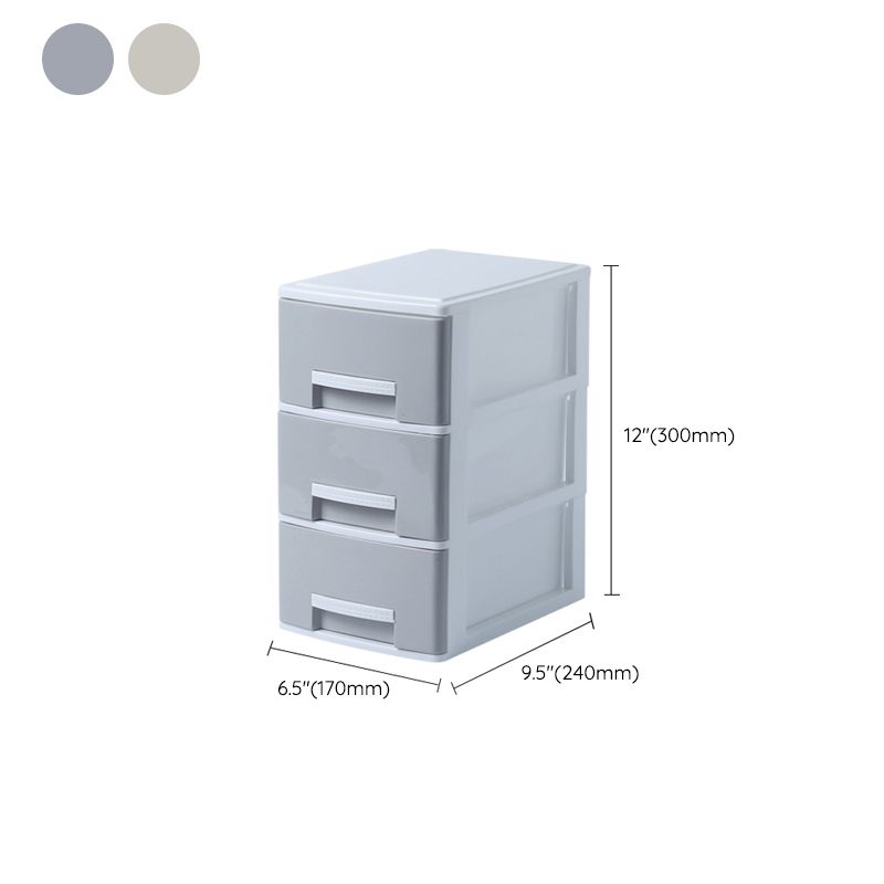 Drawers Filing Cabinet Plastic Vertical File Cabinet for Home and Office