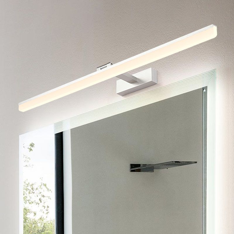 Mount mural linéaire moderne luminaire luminaire en aluminium à 1 lumière pour salle de bain