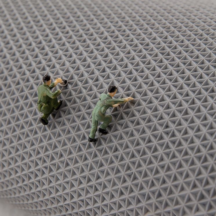 Farblich gemischter, minimalistischer Teppich aus Polyester mit Büffelkaromuster, rutschfester Teppich für die Inneneinrichtung
