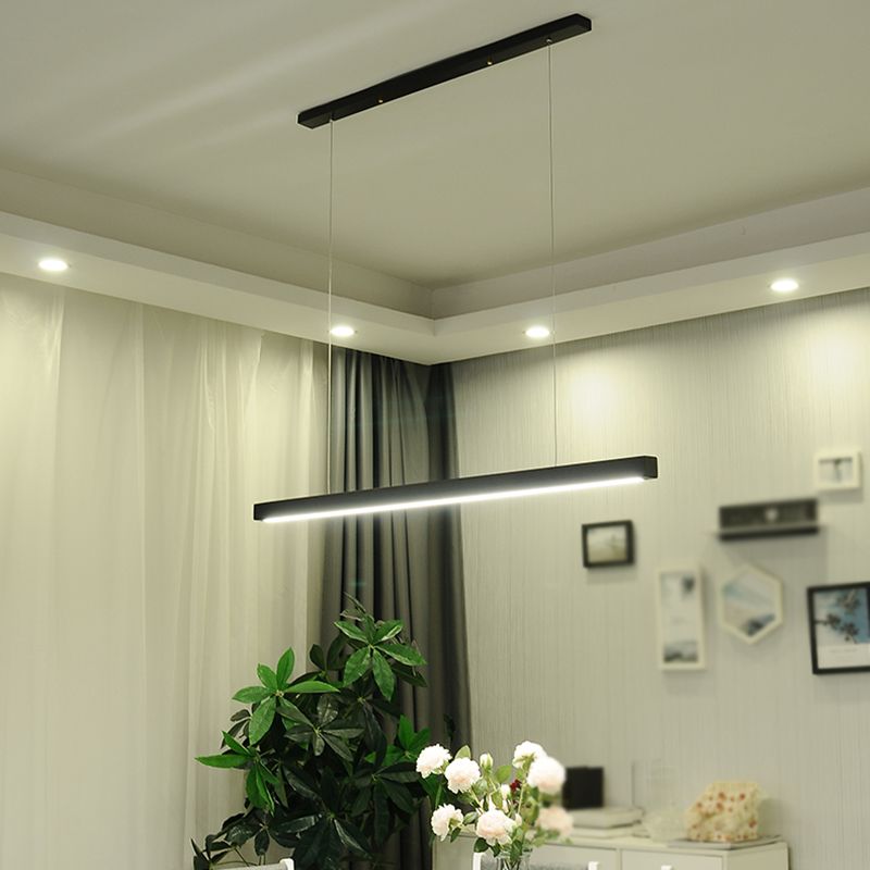 Forma lineal Luz colgante de estilo contemporáneo 1 accesorio de iluminación colgante de luz
