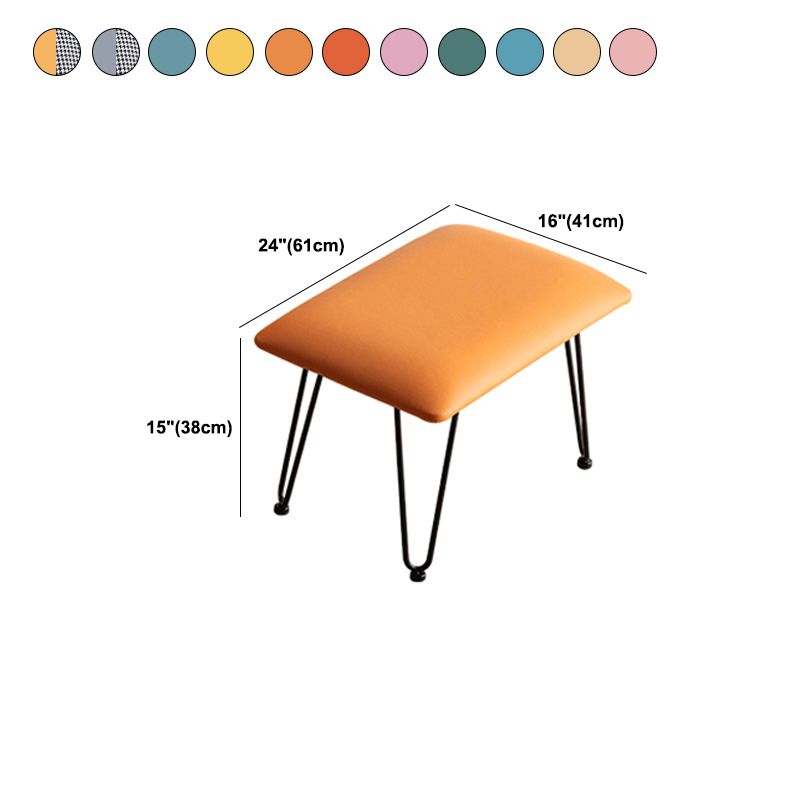 Modern Cushions Rocker Chair Metal Frame Spindle Rocker Chair with Ottoman