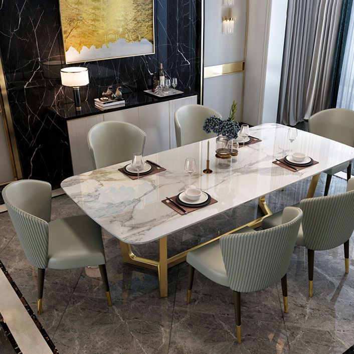 Silla de comedor tapizada con acabado mate moderno del lado del Wingback del hotel
