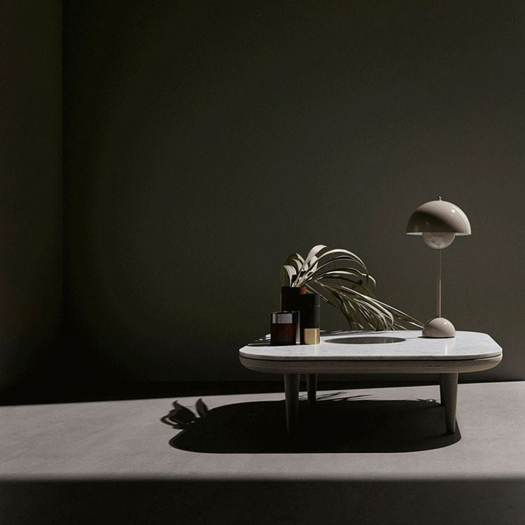 Mushroom-shaped Creative Metal Table Lamp 9.8" Diameter Nordic Macaroon Style Desk Light for Bedroom