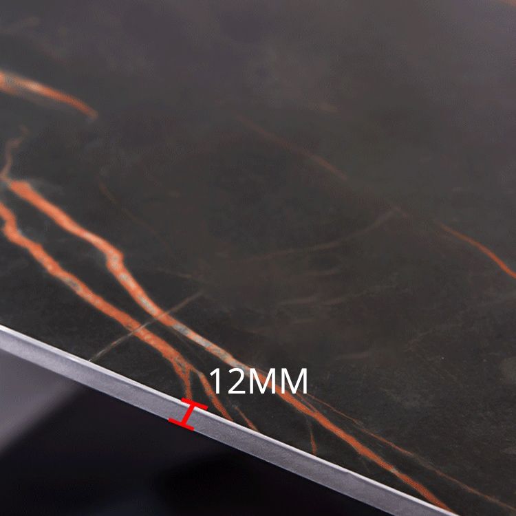 Industrial Black Table for Restaurant Dining Table with Wooden 4 Legs